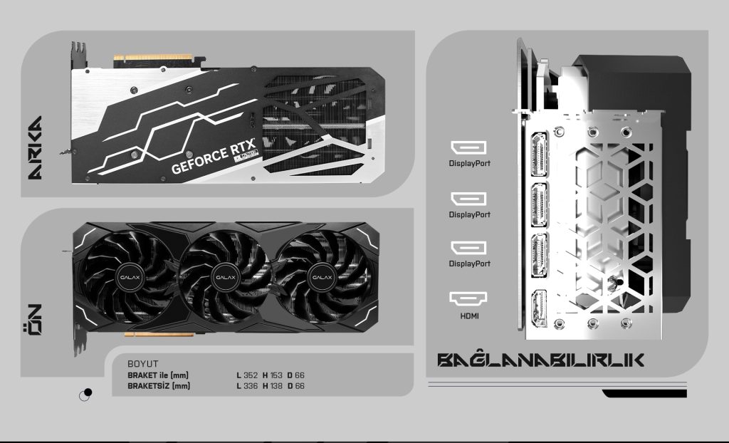 Galax Geforce Rtx 4080 St 1 Click Oc 16gb Gddr6x 256 Bit Dlss 3 Ekran Karti 48nzm6md6lts 2 Yil Birebir Degisim Garantili H8