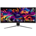 MSI MAG 341CQP 34 inç 175 Hz 0.03ms UWQHD Adaptive-Sync QD-OLED Kavisli Gaming Monitör