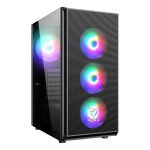 VENTO VG07F ARGB Siyah Mid Tower ATX FSP Hydro K PRO Gen5 850W 80+ Bronze Gaming Kasa