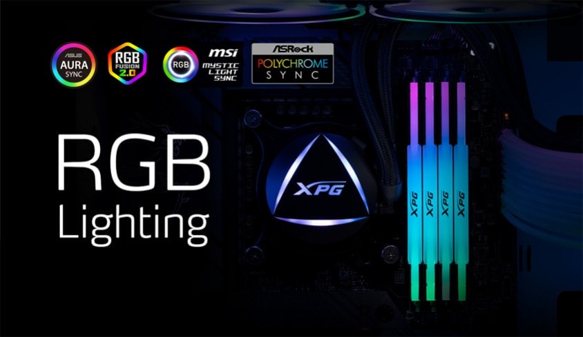 Xpg Lancer Rgb 16gb 5200mhz Cl38 Ddr5 Ram Ax5u5200c3816g Clarbk H1