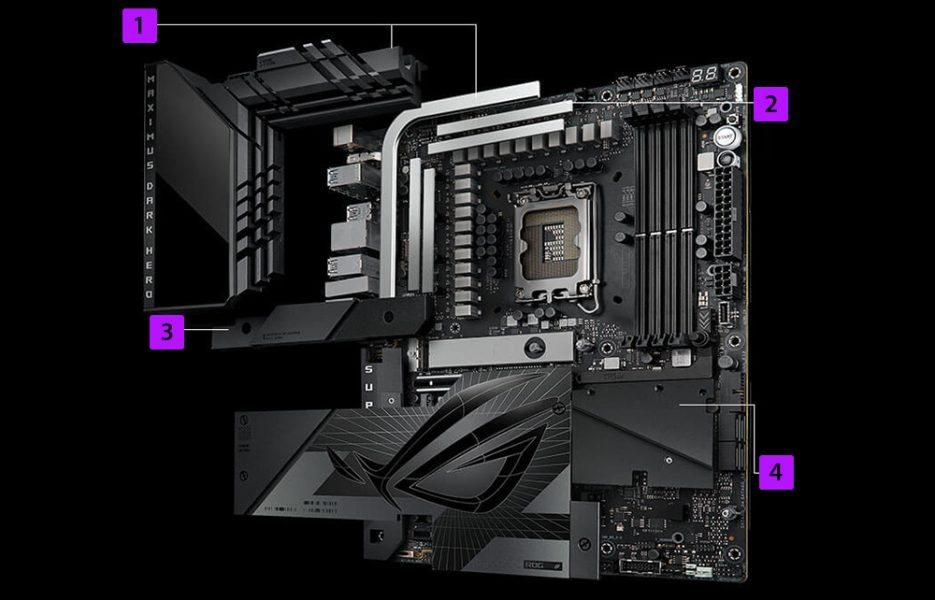 ROG MAXIMUS Z790 DARK HERO ASUS ROG Maximus Z790 Dark Hero Anakart a11