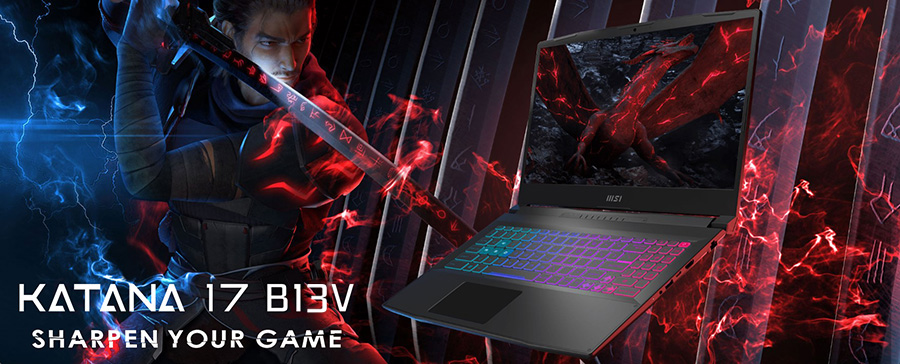 MSI KATANA 17 B13VGK-1030XTR Intel Core i7-13620H 16GB DDR5 1TB SSD RTX4070 8GB 17.3 inç Full HD 144Hz Freedos Gaming Laptop h2