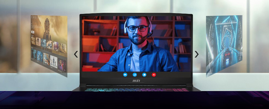 MSI KATANA A17 AI B8VG-862XTR AMD Ryzen 9-8945HS 32GB DDR5 1TB SSD RTX4070 8GB 17.3 inç Full HD 144Hz Freedos Gaming Laptop h10