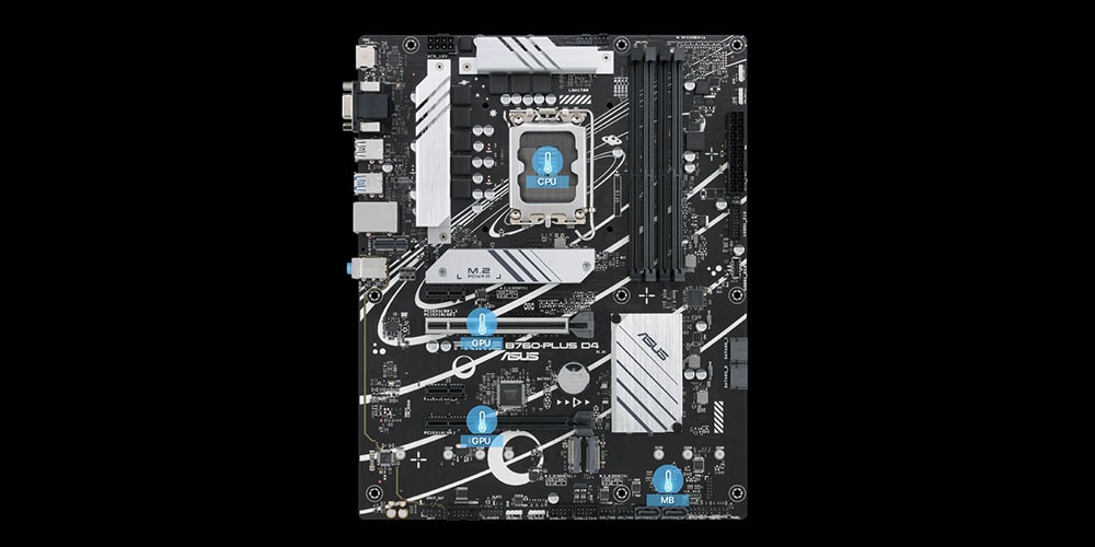 ASUS PRIME B760-PLUS D4 5066MHz (OC) DDR4 Soket 1700 M.2 HDMI DP