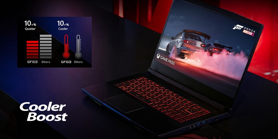 MSI THIN GF63 12UCX-1099XTR Gaming Laptop a9