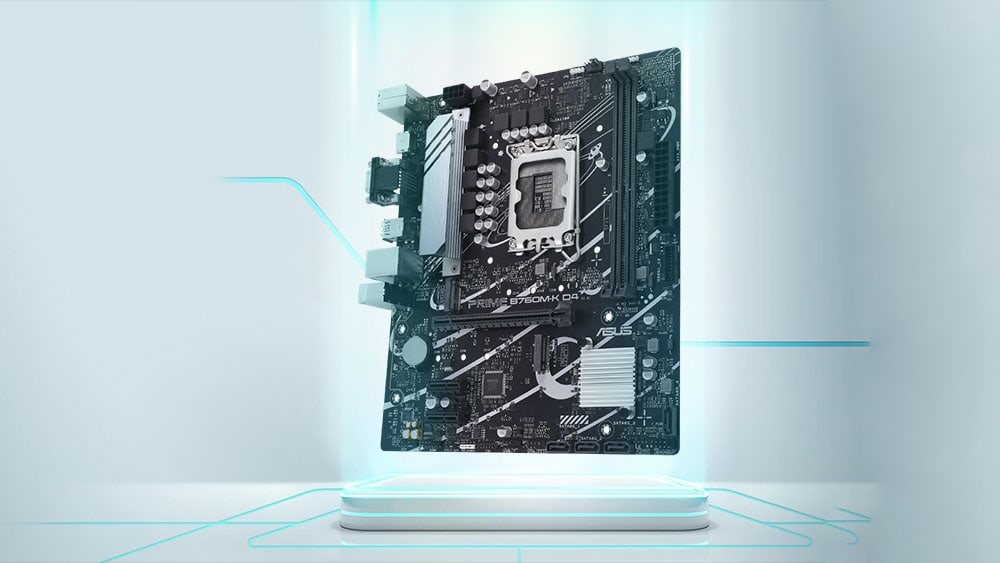 ASUS ve Adobe Creative Cloud logosu ile birlikte bilgisayar ve monitör üzerinde tasarım araçları simgeleri, yaratıcı projeler ve teknolojik ürünler.
