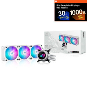 Asus Rog Strix Lc Iii 360 Argb White 360mm Intel Amd Uyumlu Beyaz İşlemci Sıvı Soğutucu 1
