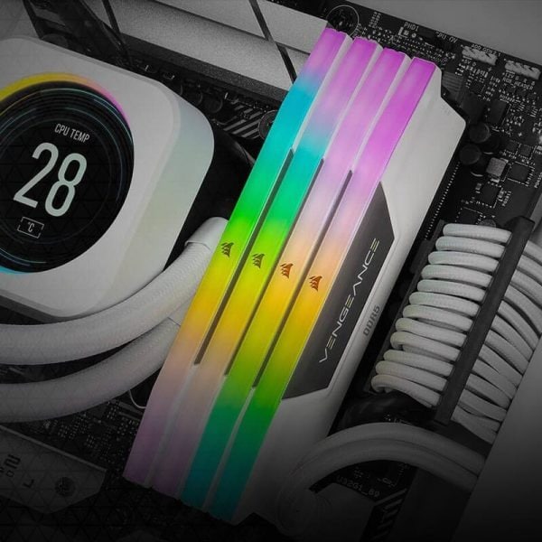 Corsair Vengeance Rgb 32gb 2x16gb 6000mhz Cl36 Intel Xmp 3 0 Ddr5 Beyaz Ram Cmh32gx5m2e6000c36w H3