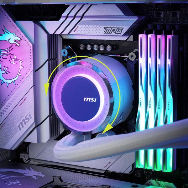 Msi Mag Coreliquid E240 Argb 240mm Intel Amd Uyumlu Beyaz Islemci Sivi Sogutucu 1