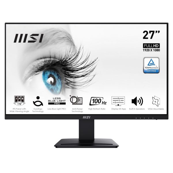 Msi Pro Mp273a 27 Inc 100 Hz 1ms Full Hd Freesync Ips Monitor