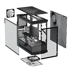 Hyte Y40 Siyah Temperli Cam Usb 3 2 Atx Mid Tower Gaming Kasa Cs Hyte Y40 B H5