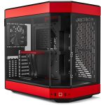 HYTE Y60 Siyah-Kırmızı Temperli Cam USB 3.2 E-ATX Premium Mid Tower Gaming Kasa (CS-HYTE-Y60-BR) – 2 Yıl Birebir Değişim Garantili