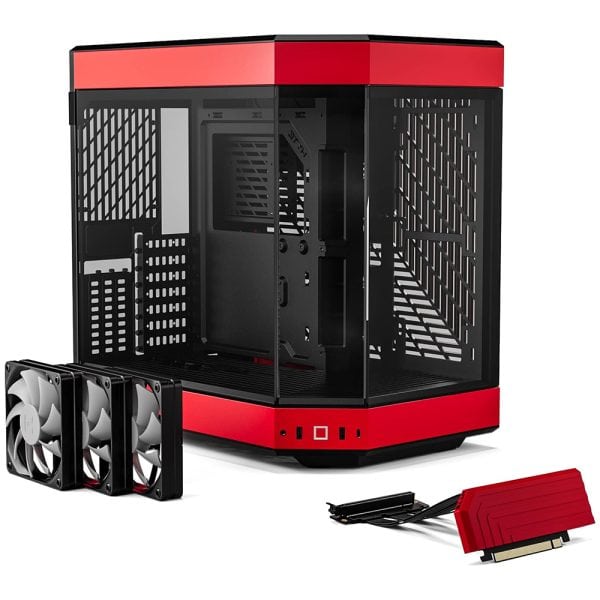 Hyte Y60 Siyah Kirmizi Temperli Cam Usb 3 2 E Atx Premium Mid Tower Gaming Kasa Cs Hyte Y60 Br 5