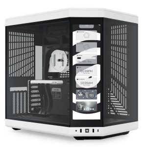 Hyte Y70 Touch Siyah Beyaz Temperli Cam Usb 3 2 E Atx Dual Chamber Mid Tower Dokunmatik Ekranli Gaming Kasa Cs Hyte Y70 Bw L