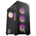 VENTO VG3400S RGB Temperli Cam USB 3.0 Mesh Siyah ATX Hyper Pro H3-650 80+ Bronze Gaming Kasa