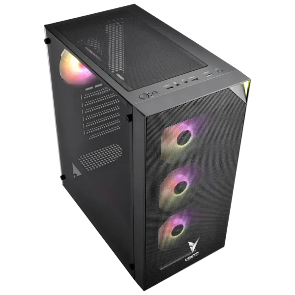 Vento Vg3400s Rgb Temperli Cam Usb 3 0 Mesh Siyah Atx Hyper Pro H3 650 80 Bronze Gaming Kasa 2