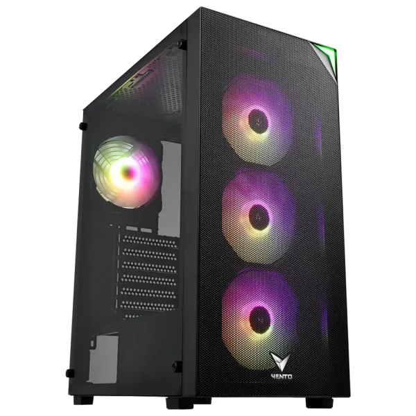 Vento Vg3400s Rgb Temperli Cam Usb 3 0 Mesh Siyah Atx Hyper Pro H3 650 80 Bronze Gaming Kasa