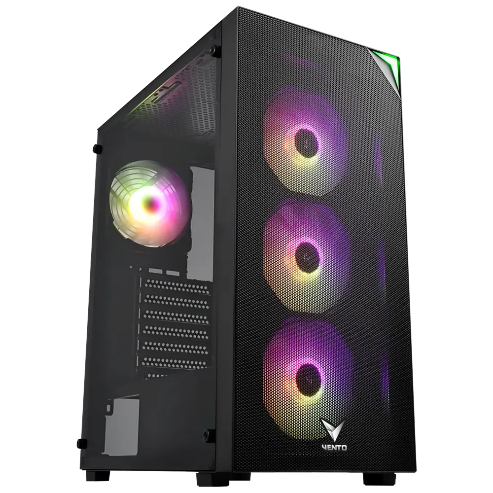 Vento Vg4200s Rgb Temperli Cam Usb 3 0 Mesh Siyah E Atx Hyper Pro H3 650 80 Bronze Gaming Kasa