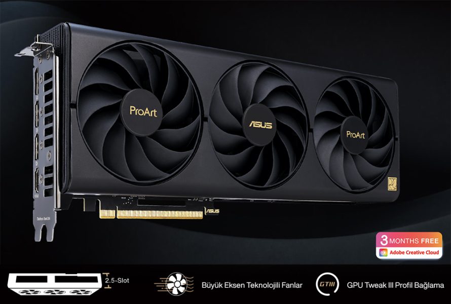 ASUS ProArt GeForce RTX 4070 SUPER 12GB Ekran Kartı h4