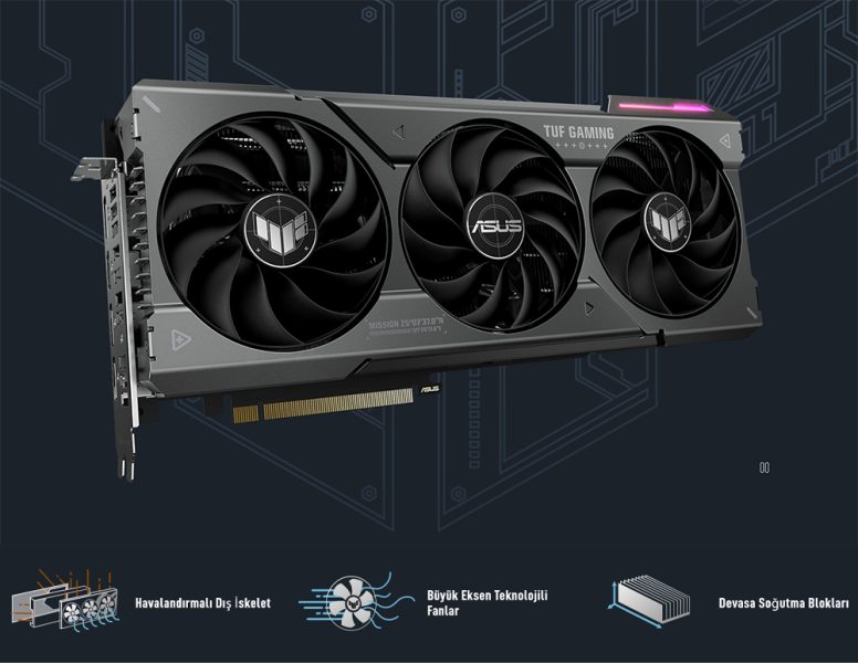 ASUS TUF Gaming GeForce RTX™ 4070 SUPER 12GB GDDR6X ASUS TUF Gaming GeForce RTX 4070 SUPER 12GB Ekran Kartı a4