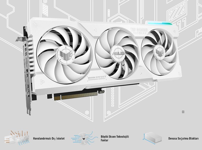 ASUS TUF Gaming GeForce RTX 4070 Ti SUPER OC 16GB Beyaz Ekran Kartı a4