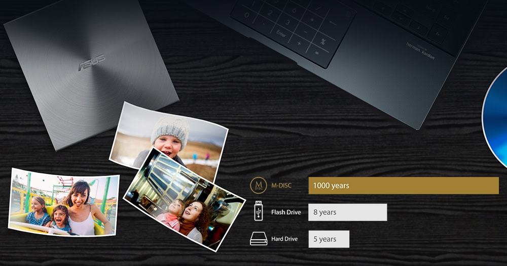 ASUS ZenDrive-U8M SDRW-08U8M-U Gümüş DVD Yazıcı h4