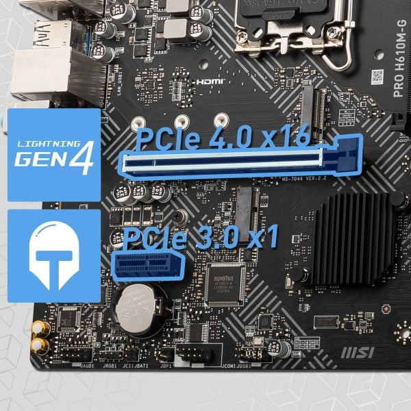 MSI PRO H610M-G Anakart h5