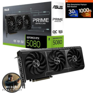 Asus Prime Geforce Rtx 5080 Oc 16gb Gddr7 256 Bit Dlss 4 Ekran Kartı 007 First Light Hediyeli 1