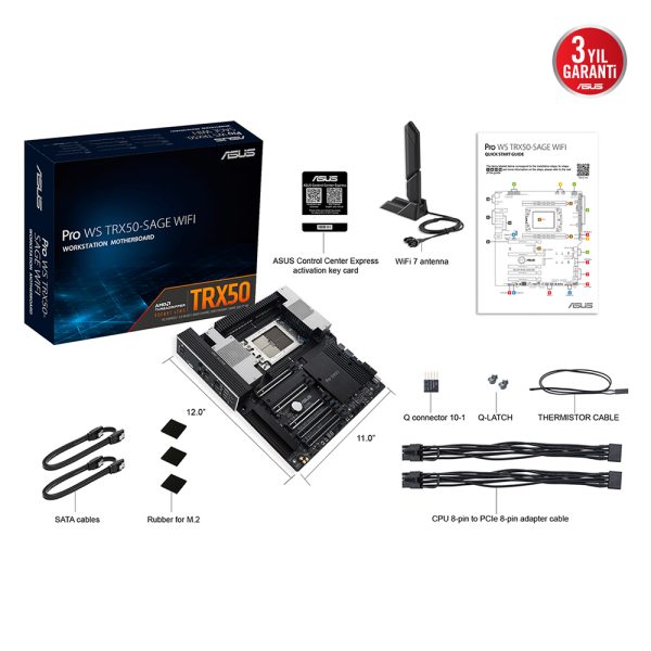 Asus Pro Ws Trx50 Sage Wifi Ddr5 Soket Str5 M 2 Wifi Ceb Anakart 18