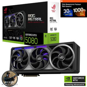 Asus Rog Astral Geforce Rtx 5080 Oc 16gb Gddr7 256 Bit Dlss 4 Ekran Kartı 007 First Light Hediyeli 1