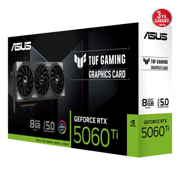 Asus Tuf Gaming Geforce Rtx 5060 Ti 8gb Gddr7 128 Bit Dlss 4 Ekran Karti 13