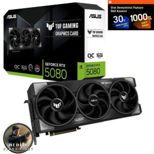 Asus Tuf Gaming Geforce Rtx 5080 Oc 16gb Gddr7 256 Bit Dlss 4 Ekran Kartı 007 First Light Hediyeli 1