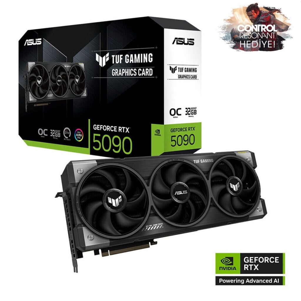 Asus Tuf Gaming Geforce Rtx 5090 Oc 32gb Gddr7 512 Bit Dlss 4 Ekran Kartı Control Resonant Hediyeli 1