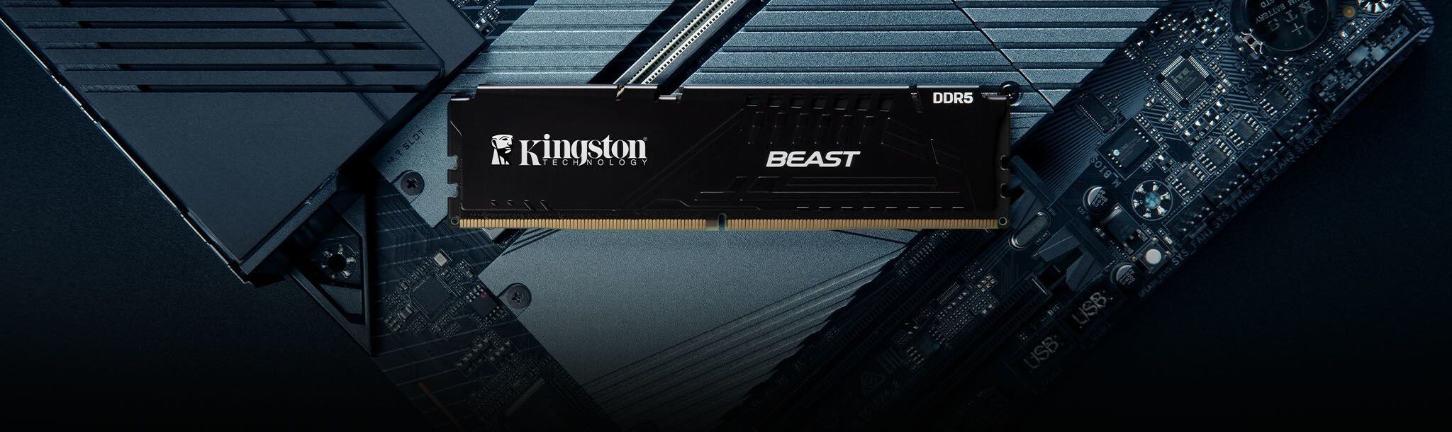 Kingston Beast Black 32gb (2x16gb) 5200mhz Cl36 Ddr5 Ram (kf552c36bbek2 32tr) H10