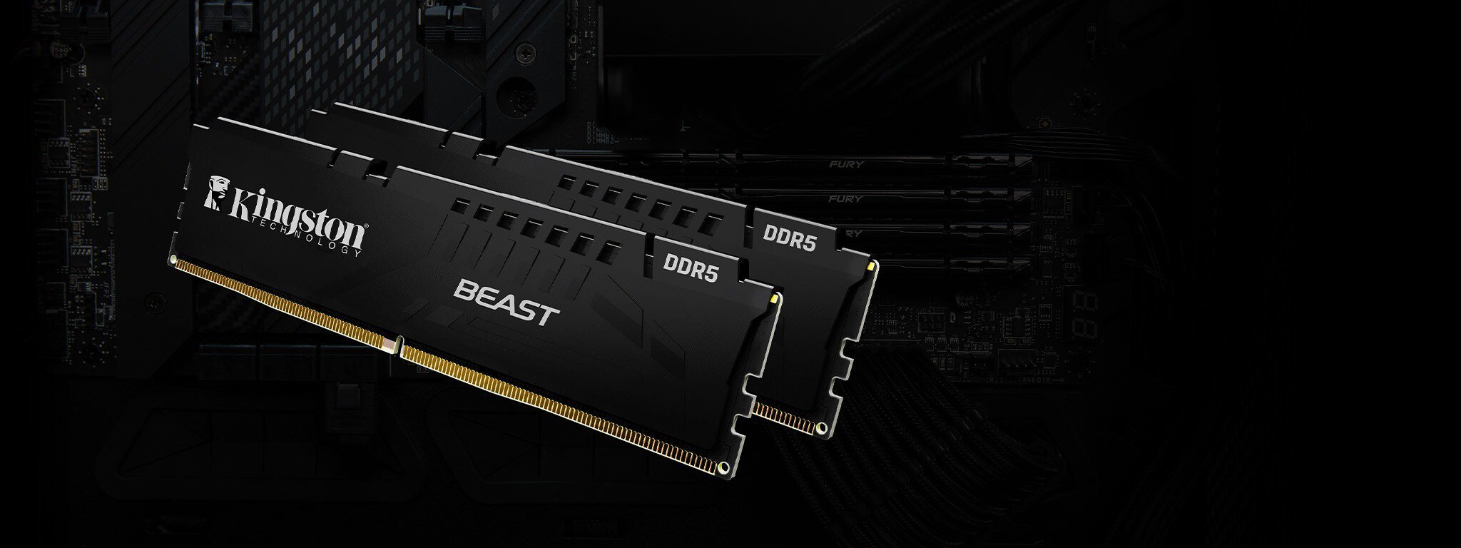 Kingston Beast Black 32gb (2x16gb) 5600mhz Cl36 Ddr5 Ram (kf556c36bbek2 32tr) H1