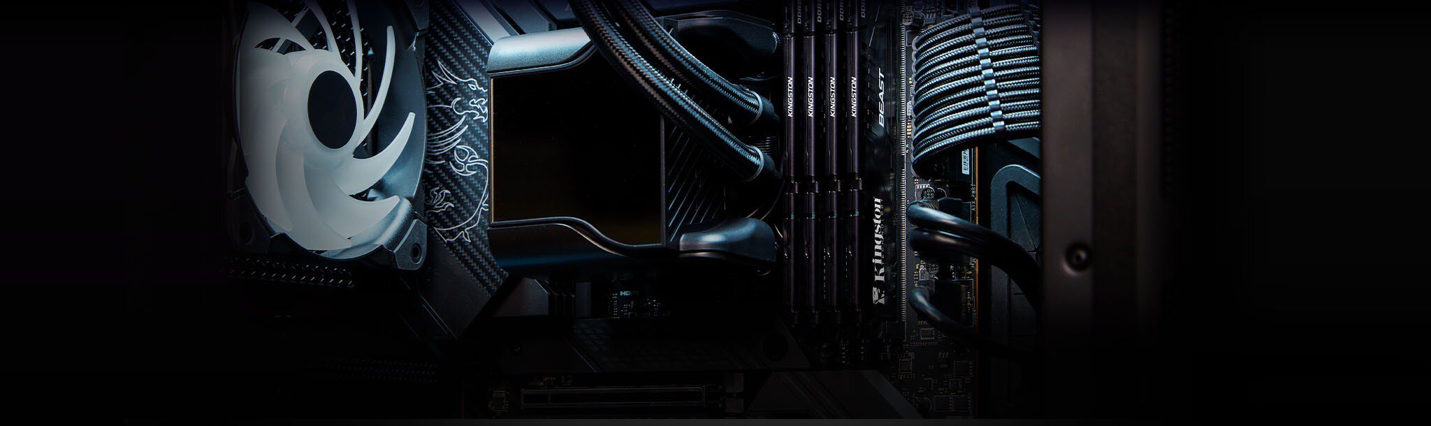 Kingston Beast Black 32gb (2x16gb) 5600mhz Cl36 Ddr5 Ram (kf556c36bbek2 32tr) H11