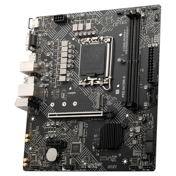 Msi Pro H610m G 5600mhzoc Ddr5 Soket Lga1700 M 2 Hdmi Vga Dp Matx Anakart 4