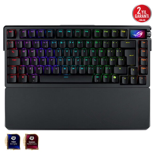 ASUS ROG Azoth Extreme ROG NX Snow Switch 8K Hz RGB Kablosuz Mekanik Gaming Klavye, yüksek performans ve şık tasarımıyla oyun deneyiminizi artırır. RGB aydınlatma ve kablosuz bağlantı özellikleriyle ö.