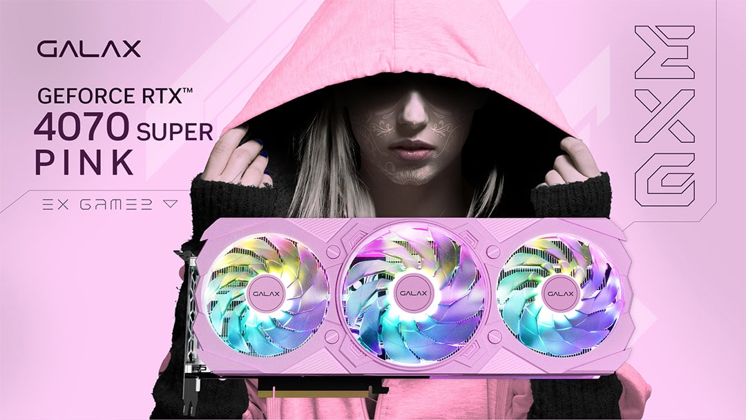 GALAX GeForce RTX 4070 SUPER EX Gamer Pink 1-Click OC 12GB Ekran Kartı h2