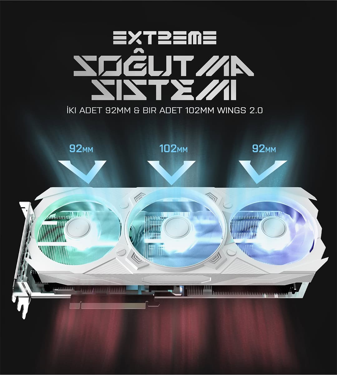 GALAX GeForce RTX 4070 Ti SUPER EX Gamer White 1-Click OC 16GB Ekran Kartı h6