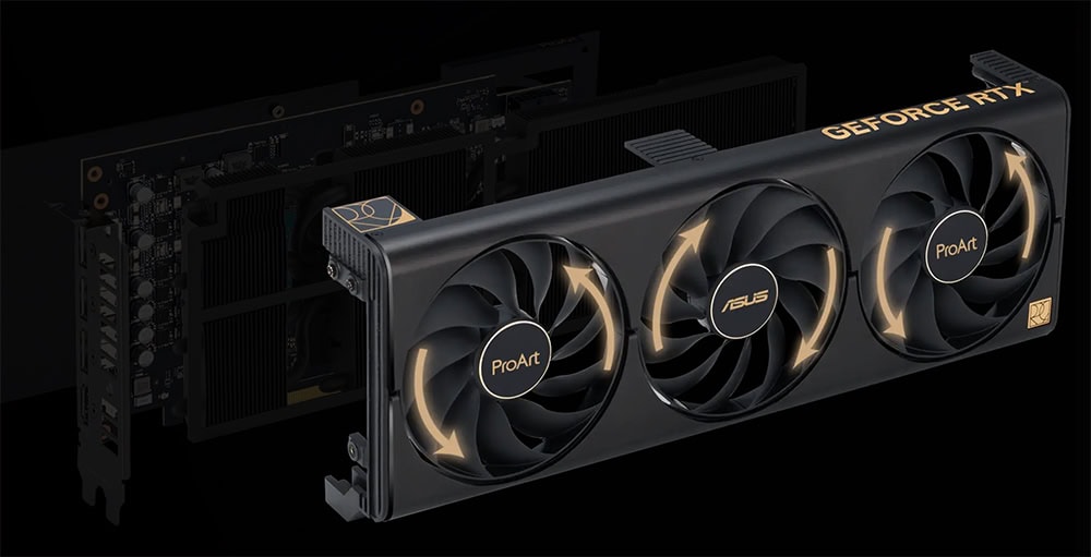 ASUS ProArt GeForce RTX 4080 SUPER 16GB Bulk Ekran Kartı h6