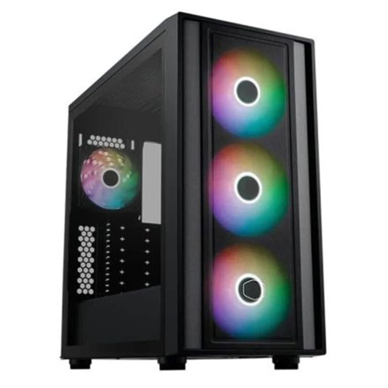 Gaming Master Cooler Master MasterBox 600 TG Mesh Temperli Cam Siyah ARGB USB 3.2 ATX ...