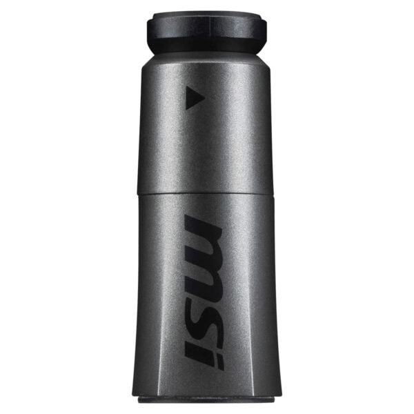 Alt Metin: Siyah ve gri renklerde, taşınabilir şarj cihazı, hızlı şarj desteği ile yüksek kapasiteli powerbank, mobil cihazlar için ideal, USB çıkışı, hafif ve dayanıklı tasarım.