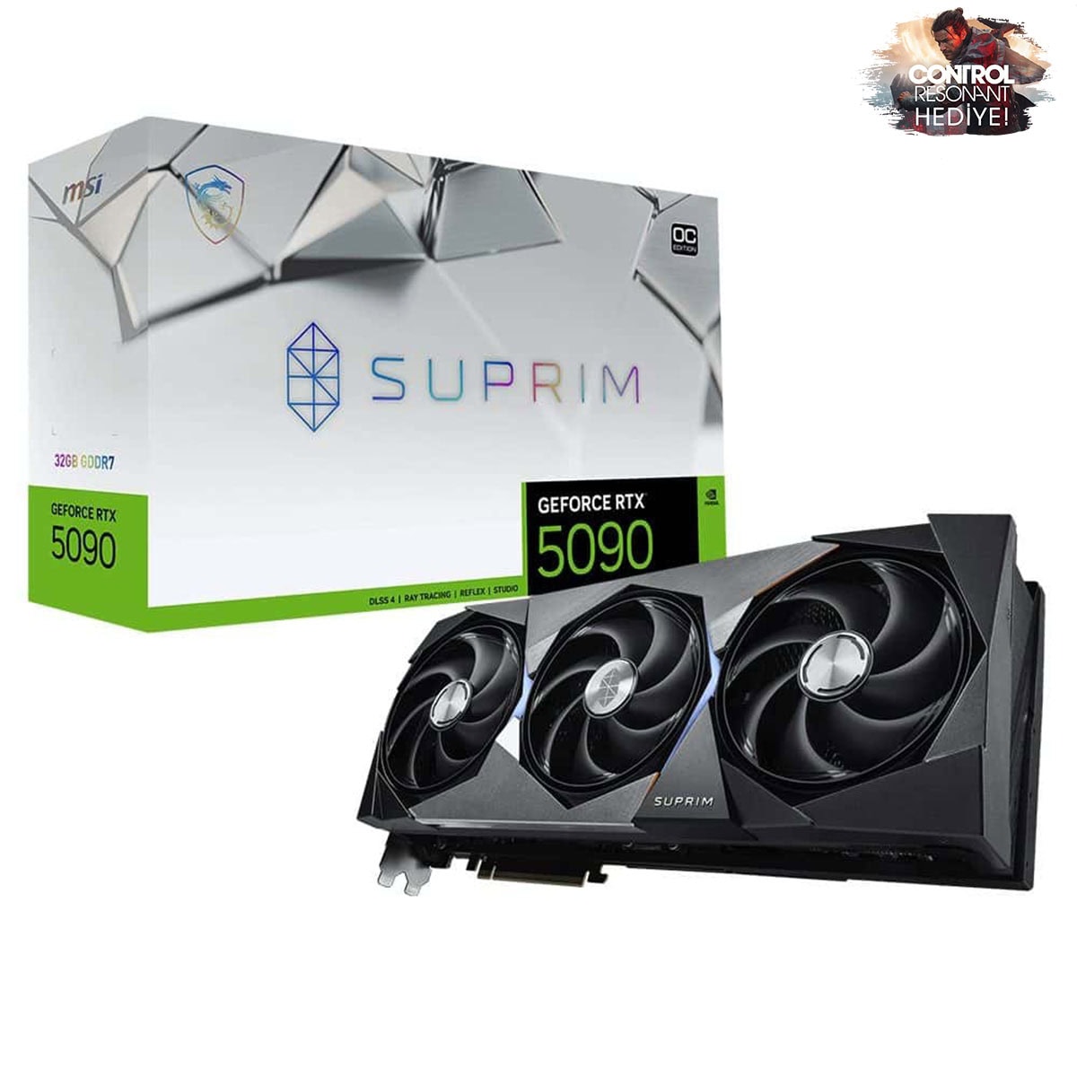 Msi Geforce Rtx 5090 32g Suprim Oc 32gb Gddr7 512 Bit Dlss 4 Ekran Kartı Control Resonant Hediyeli 1