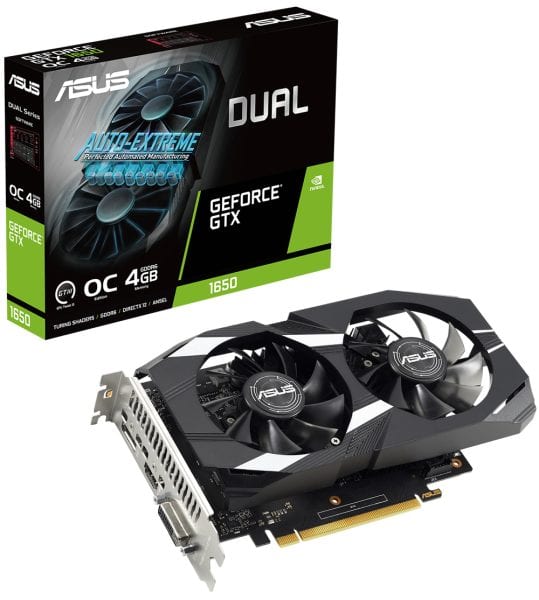 ASUS Dual GeForce GTX 1650 V2 OC Edition 4GB GDDR6 ASUS Dual GeForce GTX 1650 V2 OC Edition 4GB GDDR6