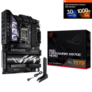 Asus Rog Crosshair X870e Hero 8600mhz(oc) Ddr5 Soket Am5 M.2 Hdmi Atx Anakart 1