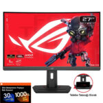 ASUS ROG Strix XG27WCS 27 inç 180Hz 1ms 2K WQHD Adaptive Sync Fast VA Kavisli Pivot Gaming Monitör