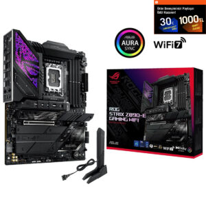 Asus Rog Strix Z890 E Gaming Wifi 8800mhz (oc) Ddr5 Soket Lga1851 M.2 Hmdi Dp Atx Anakart 1