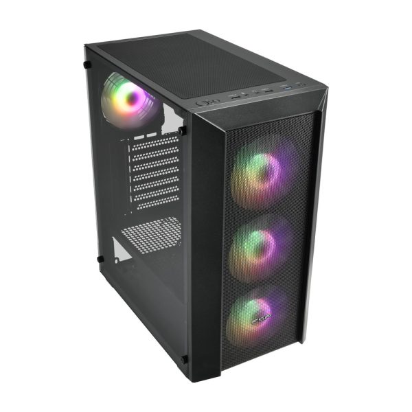 Fsp Cmt218 Rgb Temperli Cam Usb 3 0 Atx Mid Tower Siyah Gaming Kasa 2