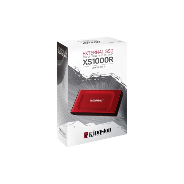 Kingston Xs1000 1tb Red External Usb 3 2 Gen 2 Tasinabilir Ssd Sxs1000r 1000g 3